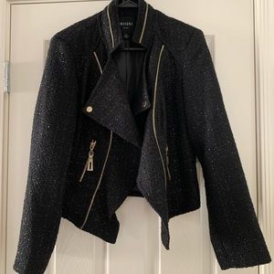Black and gold tweed jacket